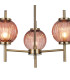Cincinnatus 55cm Multi Height Pendant 3 x G9 Antique Brass/Blush Pink Glass-6