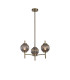 Cincinnatus 55cm Multi Height Pendant 3 x G9 Antique Brass/Smoke Glass-1