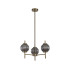 Cincinnatus 55cm Multi Height Pendant 3 x G9 Antique Brass/Smoke Glass-4