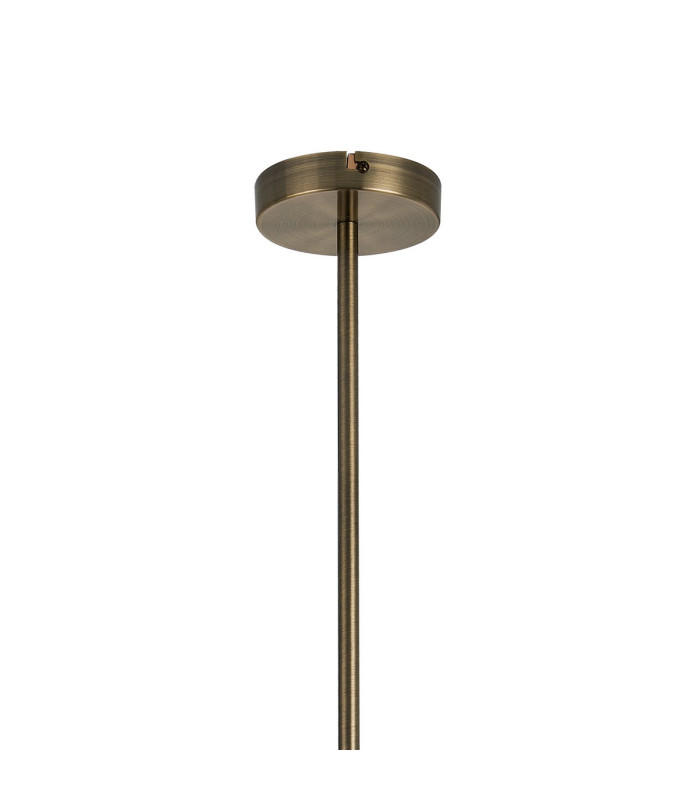 Cincinnatus 55cm Multi Height Pendant 3 x G9 Antique Brass/Smoke Glass-5