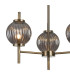 Cincinnatus 55cm Multi Height Pendant 3 x G9 Antique Brass/Smoke Glass-7