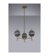 Cincinnatus 55cm Multi Height Pendant 3 x G9 Antique Brass/Smoke Glass-8