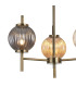 Cincinnatus 55cm Multi Height Pendant 3 x G9 Antique Brass/Amber/Clear/Smoke Glass-7