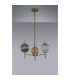 Cincinnatus 55cm Multi Height Pendant 3 x G9 Antique Brass/Amber/Clear/Smoke Glass-8