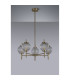Cincinnatus 65cm Multi Height Pendant 5 x G9 Antique Brass/Clear Glass-8