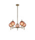 Cincinnatus 65cm Multi Height Pendant 5 x G9 Antique Brass/Blush Pink Glass-1