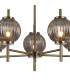 Cincinnatus 65cm Multi Height Pendant 5 x G9 Antique Brass/Smoke Glass-6