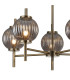 Cincinnatus 65cm Multi Height Pendant 5 x G9 Antique Brass/Smoke Glass-7