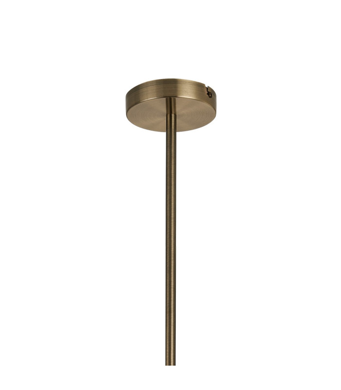 Cincinnatus 65cm Multi Height Pendant 5 x G9 Antique Brass/Amber/Blue/Moss Green/Blush Pink/Smoke Glass-5