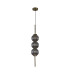 Cincinnatus 15cm Pendant 3 x G9 Antique Brass/Smoke Glass-4