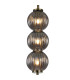 Cincinnatus 15cm Pendant 3 x G9 Antique Brass/Smoke Glass-6