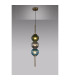 Cincinnatus 15cm Pendant 3 x G9 Antique Brass/Blue/Moss Green/Smoke Glass-3