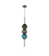 Cincinnatus 15cm Pendant 3 x G9 Antique Brass/Blue/Moss Green/Smoke Glass-4