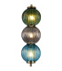 Cincinnatus 15cm Pendant 3 x G9 Antique Brass/Blue/Moss Green/Smoke Glass-6