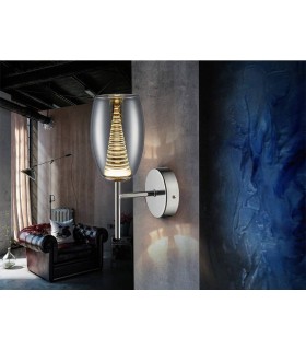 Integrated LED Crystal Wall Lamp Chrome - 1