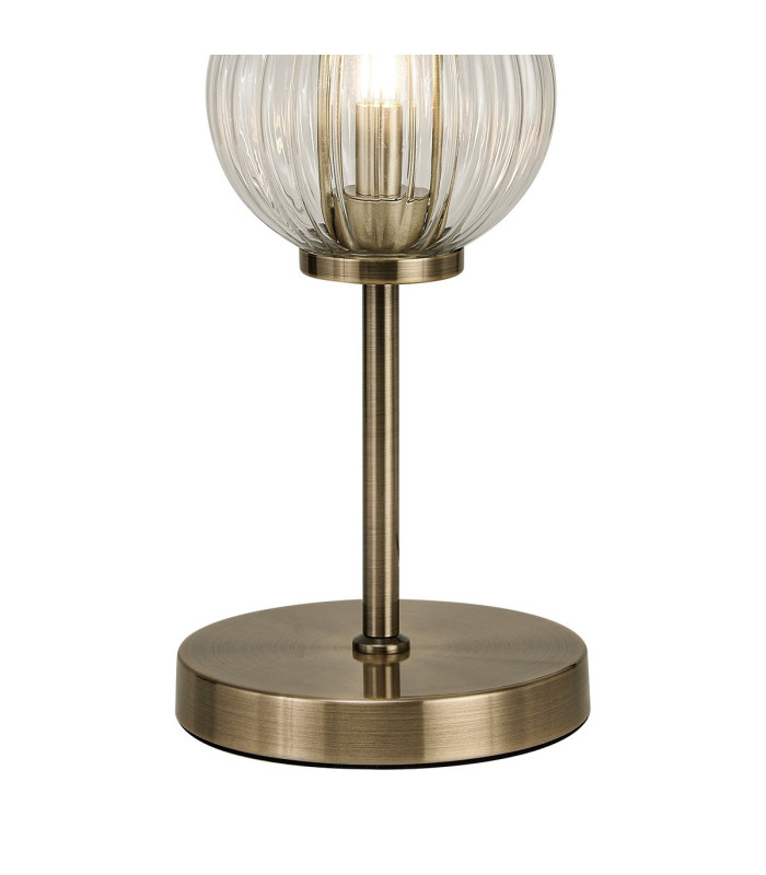 Cincinnatus Table Lamp 3 x G9 Antique Brass/Clear Glass-7