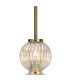 Cincinnatus Table Lamp 3 x G9 Antique Brass/Light Iridescent Glass-5