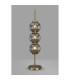 Cincinnatus Table Lamp 3 x G9 Antique Brass/Smoke Glass-3
