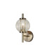Cincinnatus Wall Lamp 1 x G9 Antique Brass/Clear Glass-1