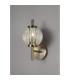 Cincinnatus Wall Lamp 1 x G9 Antique Brass/Clear Glass-3