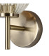 Cincinnatus Wall Lamp 1 x G9 Antique Brass/Clear Glass-6