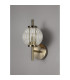 Cincinnatus Wall Lamp 1 x G9 Antique Brass/Clear Glass-9