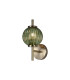 Cincinnatus Wall Lamp 1 x G9 Antique Brass/Moss Green Glass-1