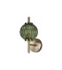 Cincinnatus Wall Lamp 1 x G9 Antique Brass/Moss Green Glass-4