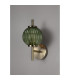 Cincinnatus Wall Lamp 1 x G9 Antique Brass/Moss Green Glass-9
