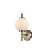 Cincinnatus Wall Lamp 1 x G9 Antique Brass/Opal Glass-1
