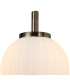 Cincinnatus Wall Lamp 1 x G9 Antique Brass/Opal Glass-5