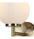 Cincinnatus Wall Lamp 1 x G9 Antique Brass/Opal Glass-7