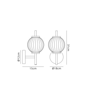 Cincinnatus Wall Lamp 1 x G9 Antique Brass/Blush Pink Glass-2
