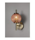 Cincinnatus Wall Lamp 1 x G9 Antique Brass/Blush Pink Glass-3