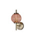 Cincinnatus Wall Lamp 1 x G9 Antique Brass/Blush Pink Glass-4