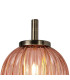 Cincinnatus Wall Lamp 1 x G9 Antique Brass/Blush Pink Glass-5