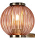 Cincinnatus Wall Lamp 1 x G9 Antique Brass/Blush Pink Glass-8