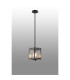 Saranac Multi Height Pendant/Semi Flush 1 Light E27 Matt Black-3