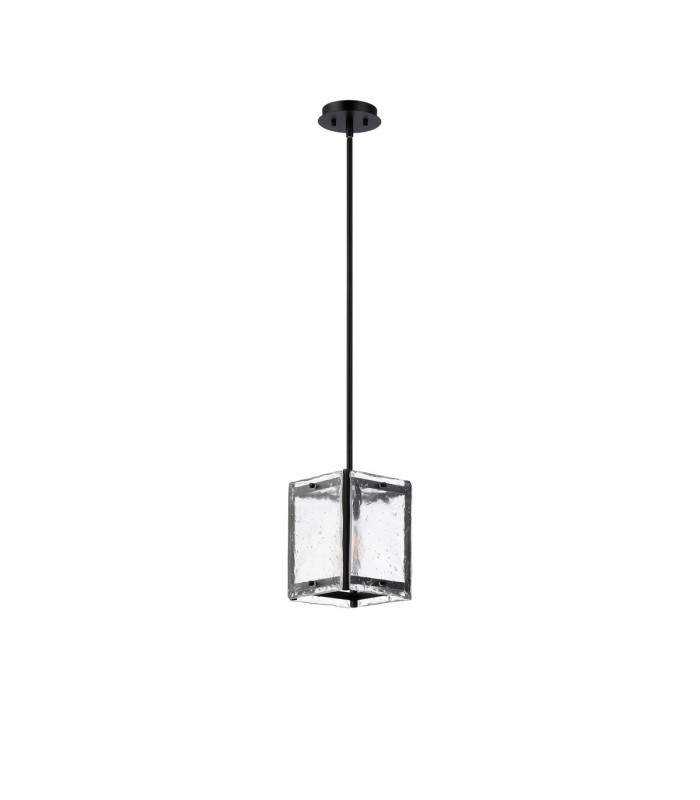 Saranac Multi Height Pendant/Semi Flush 1 Light E27 Matt Black-5