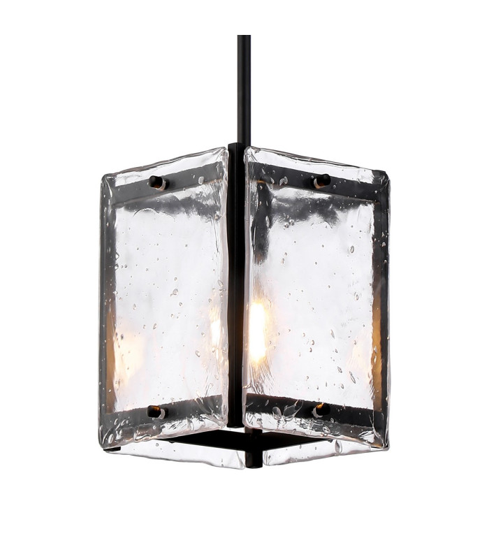Saranac Multi Height Pendant/Semi Flush 1 Light E27 Matt Black-7