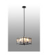 Saranac Multi Height Pendant/Semi Flush 4 Light E27 Matt Black-3