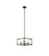 Saranac Multi Height Pendant/Semi Flush 4 Light E27 Matt Black-4