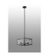 Saranac Multi Height Pendant/Semi Flush 4 Light E27 Matt Black-9