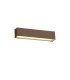 Woodstock Wall Lamp 1 x 9W LED 3000K 550lm IP65 Dark Brown/Frosted -1