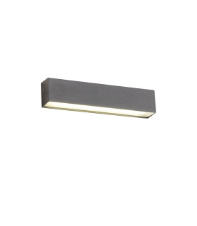 Woodstock Wall Lamp 1 x 9W LED 3000K 550lm IP65 Dark Grey/Frosted -1