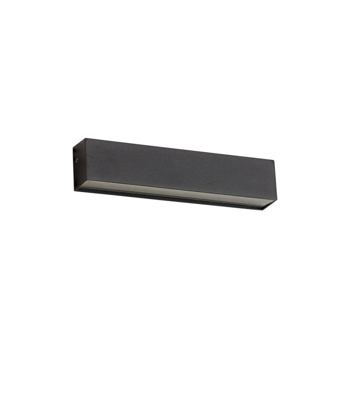 Woodstock Wall Lamp 1 x 9W LED 3000K 550lm IP65 Matt Black/Frosted -5