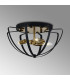 Whitehall 40cm Flush Ceiling 3 x E14 Gold/Black-3
