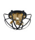 Whitehall 40cm Flush Ceiling 3 x E14 Gold/Black-5