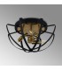 Whitehall 40cm Flush Ceiling 3 x E14 Gold/Black-12