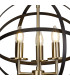 Whitehall 40cm Adjustable Rings Pendant 3 x E14 Gold/Black-6